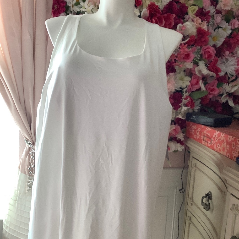 Tek gear plus size 4x swim dress white